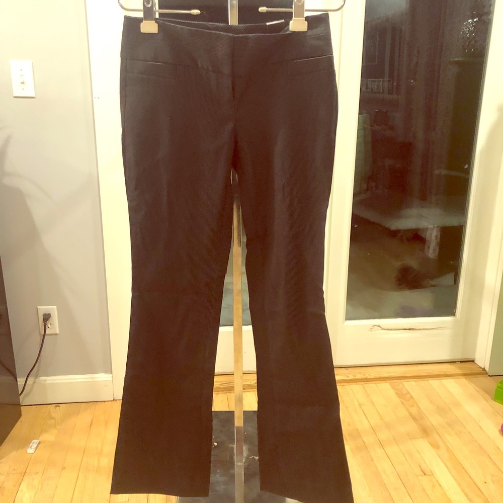 The Limited exact cut bootcut pin-strip pants